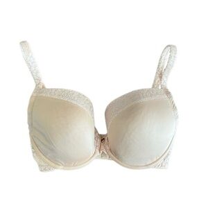 Le Mystere Bra Women's 32F Safari Contour Sahara Cream Underwire Full Coverage